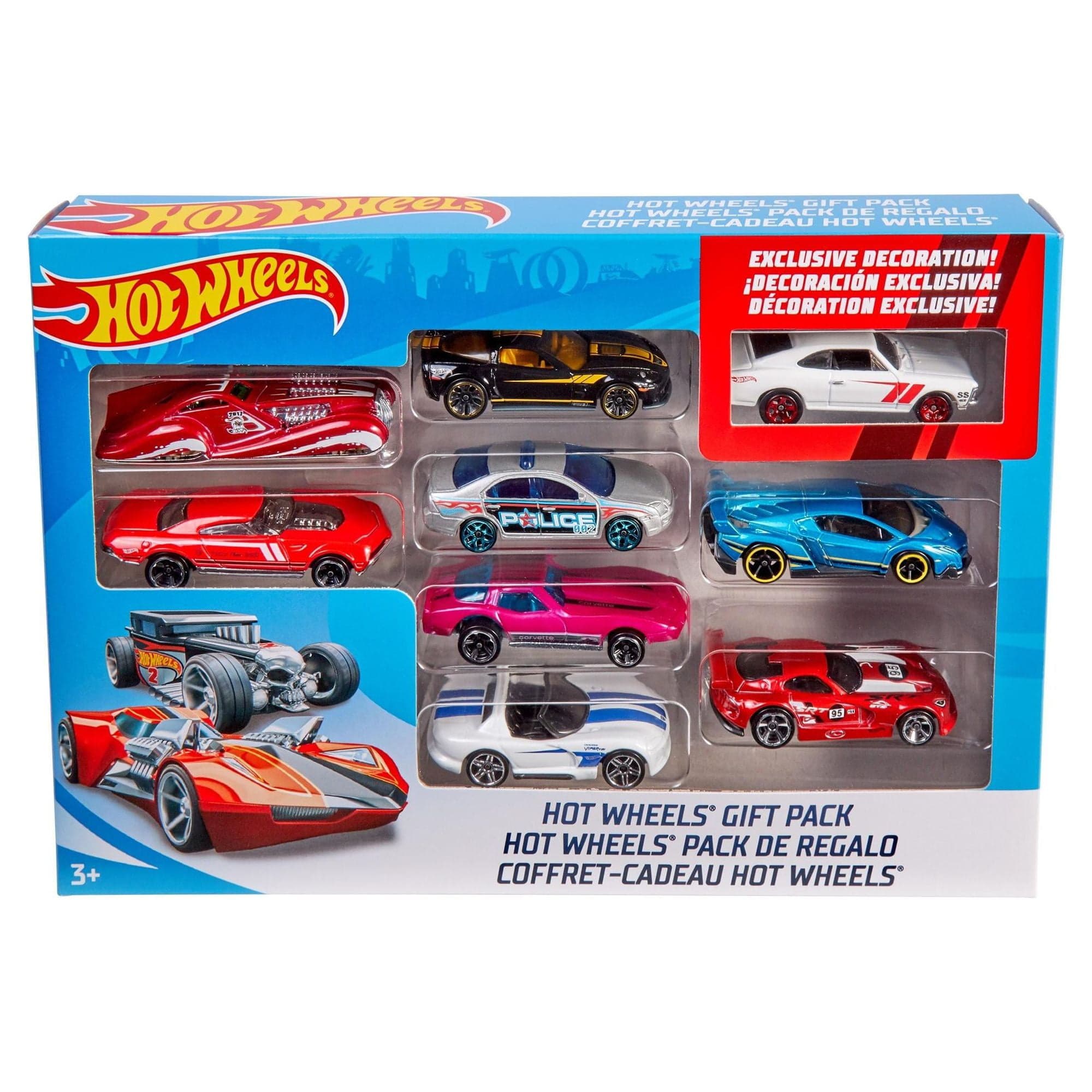 Mattel Hot Wheels 9-Car Gift Pack for Small Kids (Styles May Vary ...