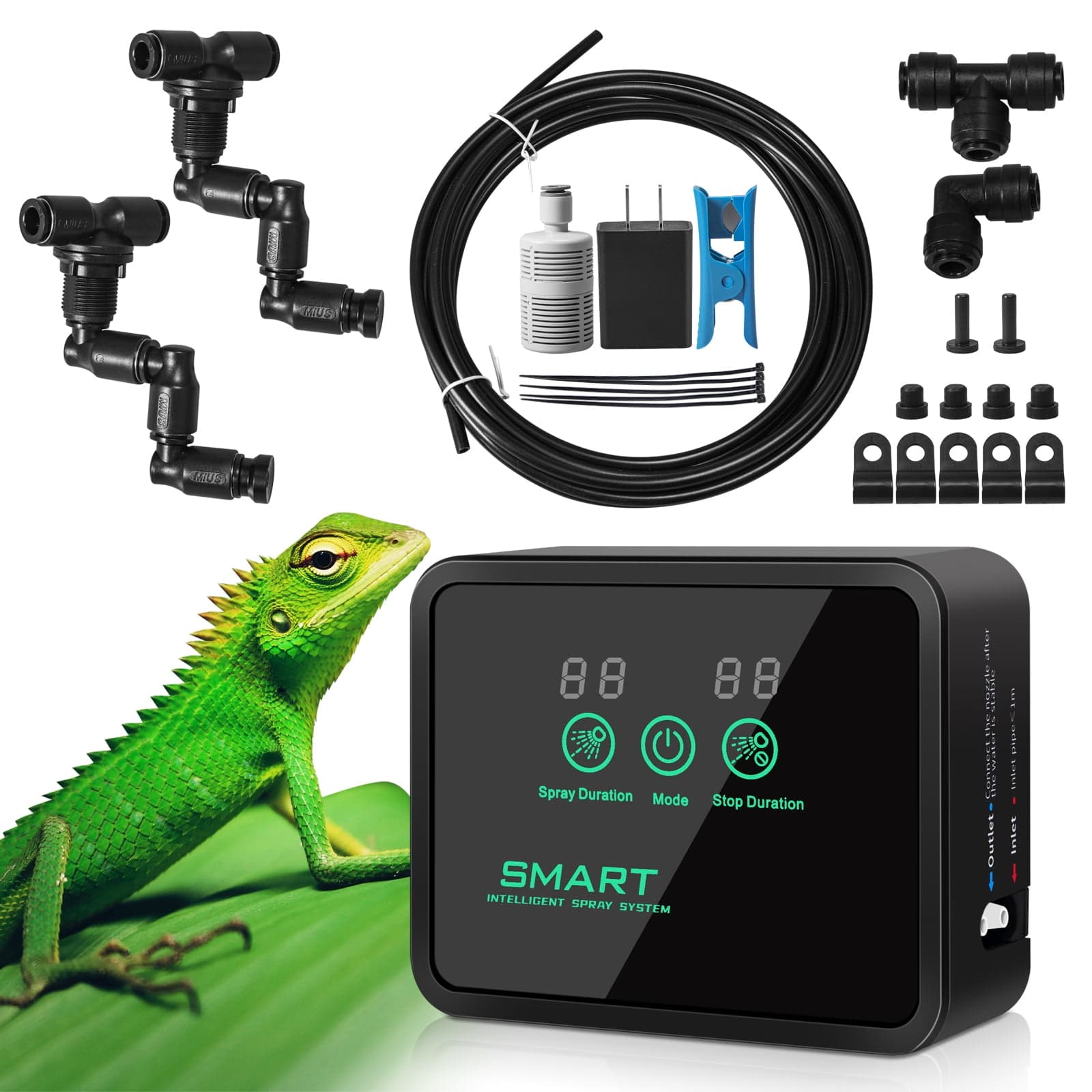 JahyShow Reptile Terrarium Fogger, Automatic Humidity Controller with ...