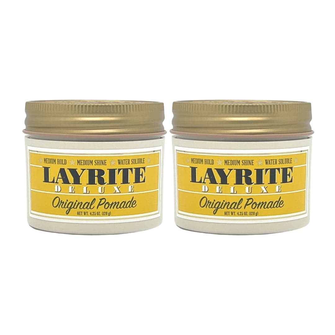 Layrite Hair Original Pomade 4.25 Oz, Medium Hold, Medium Shine, Water ...