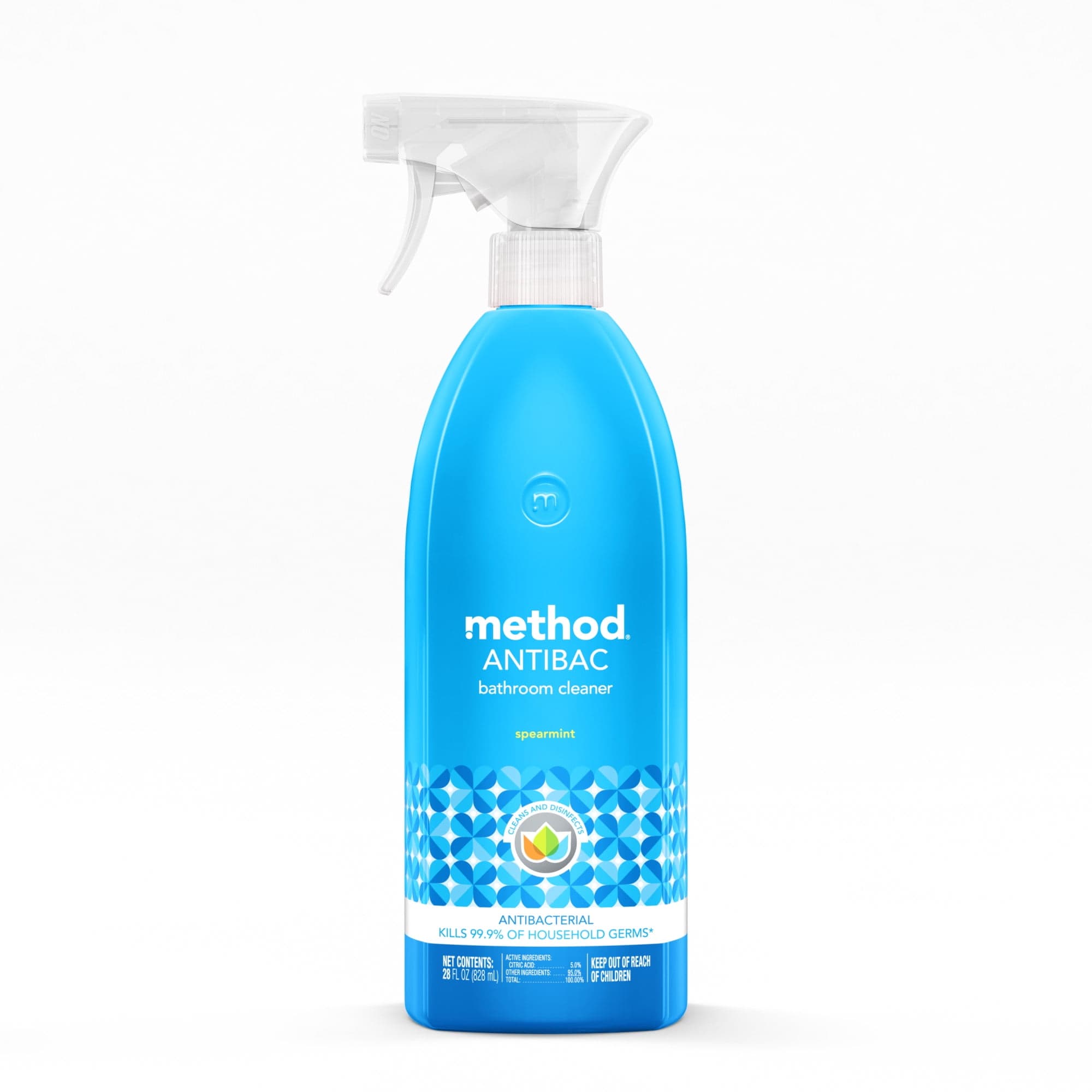 Method Antibacterial Mint Scented Bathroom Cleaner Spray, 28oz, Daily ...
