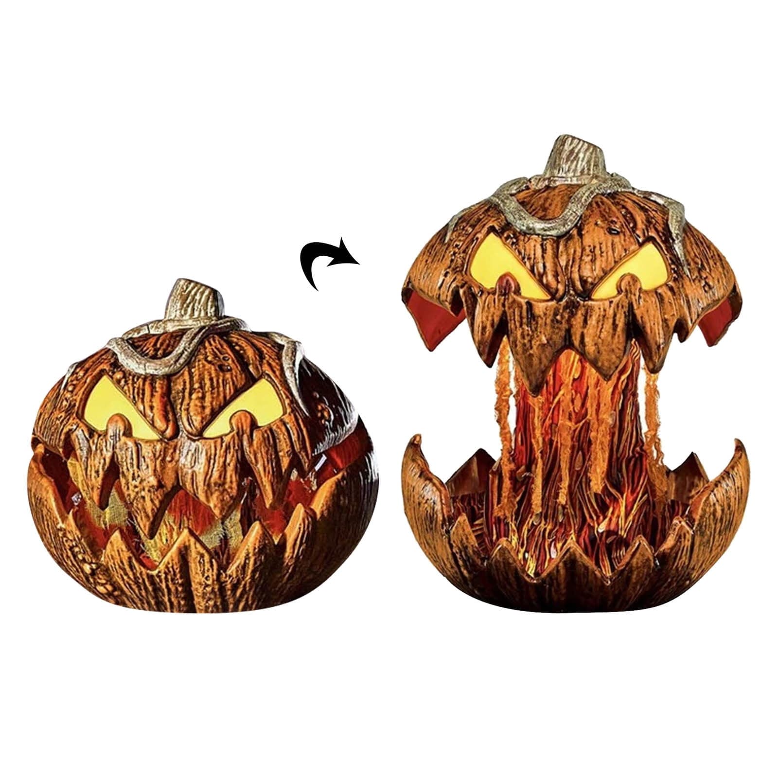 Noise Activated Pumpkin Animated Talking Pumpkin Decoration Lifting ...