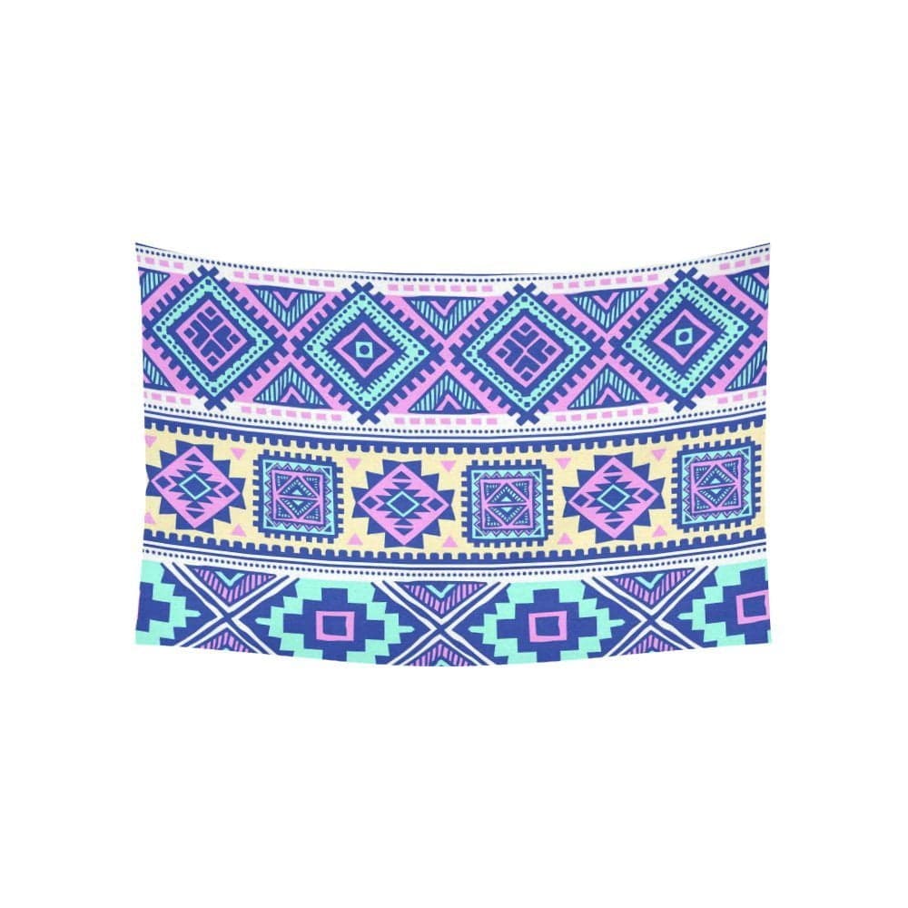 PHFZK Geometric Aztec Pattern Wall Art Home Decor, Tribal Ethnic Indian ...