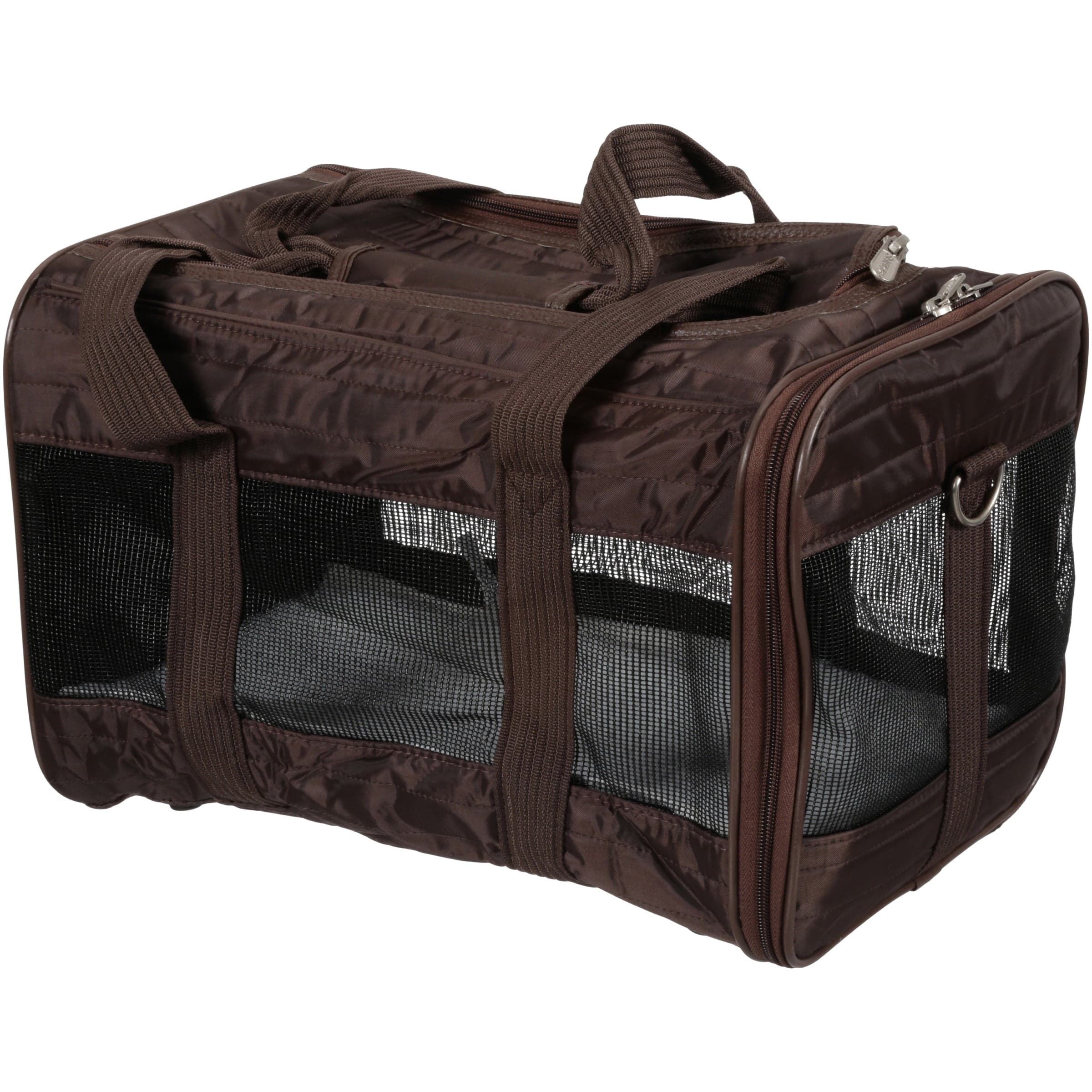 Sherpa Travel Original Deluxe Airline Approved Pet Carrier, Brown ...