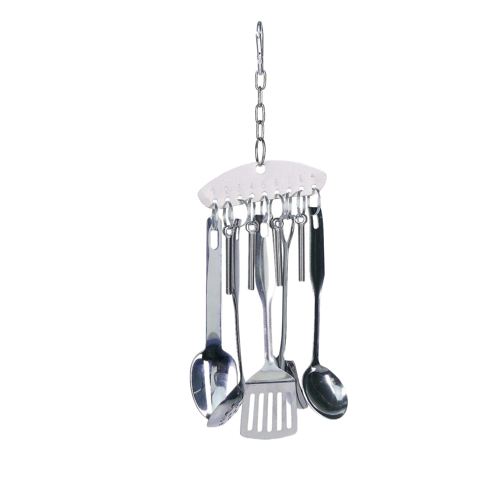 Stainless Steel Parrot Toys for Large Birds - Interactive Chew-Proof ...