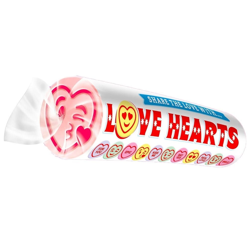 Swizzels Matlow Giant Love Hearts Fruit Sweets 39G (Pack of 24 ...