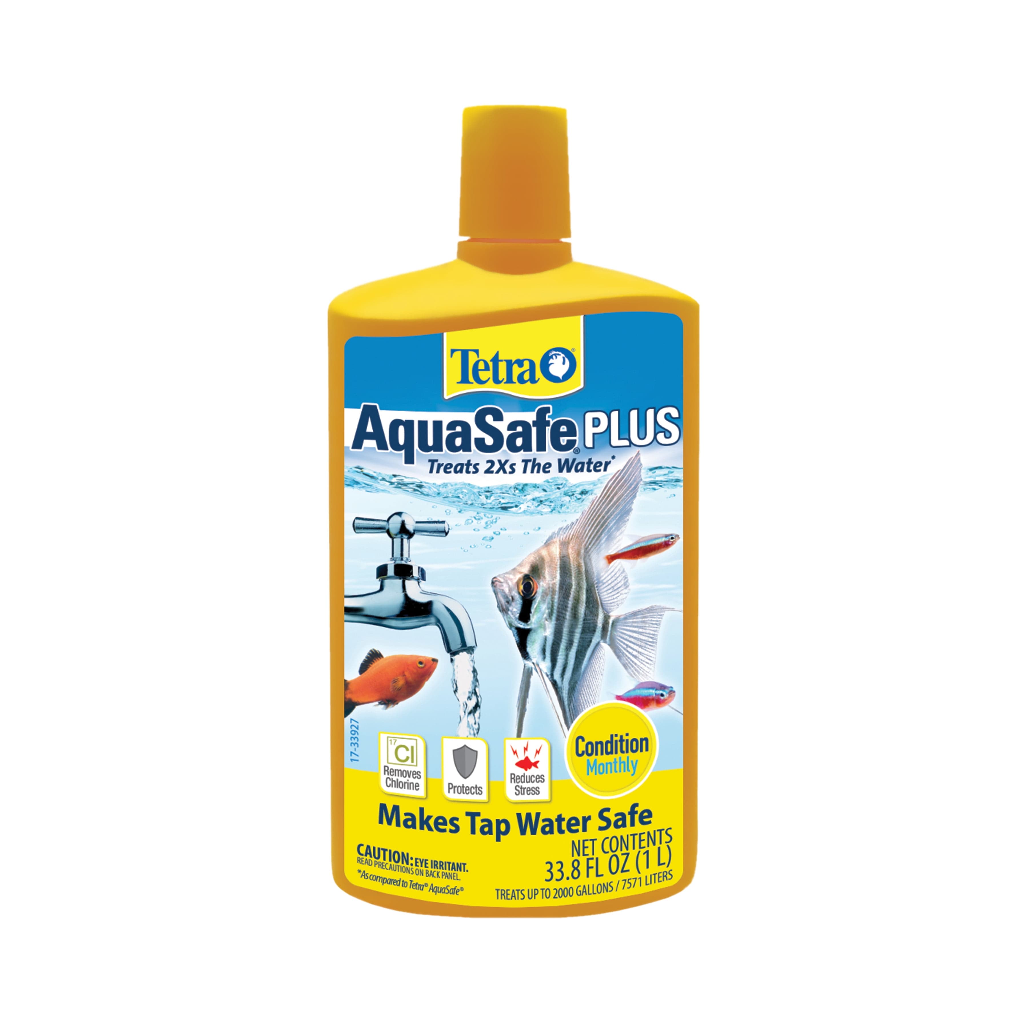 Tetra AquaSafe Plus Fish Solution Treatment, Water Conditioning ...