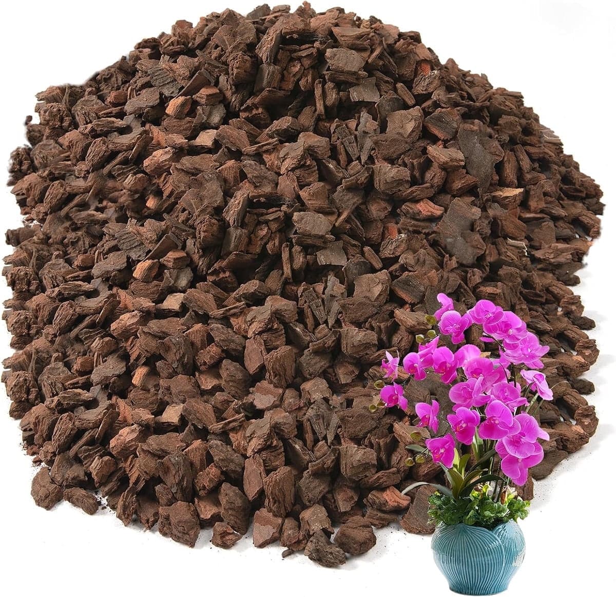 Tutuviw Orchid Bark,0.2-0.5in Sun-Dried Medium Organic Pine Wood Chip ...
