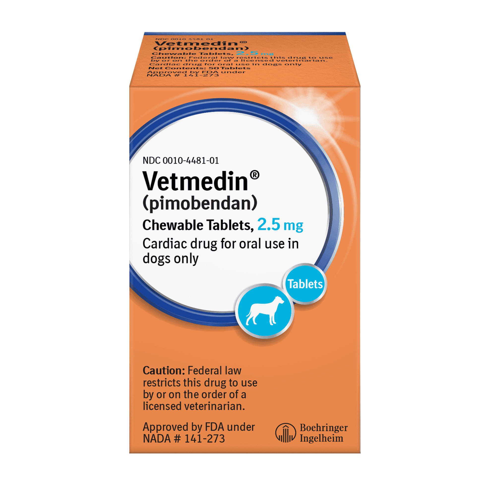 Vetmedin (Pimobendan) Chewable Tablets for Dogs, 2.5 mg - Walmart.com
