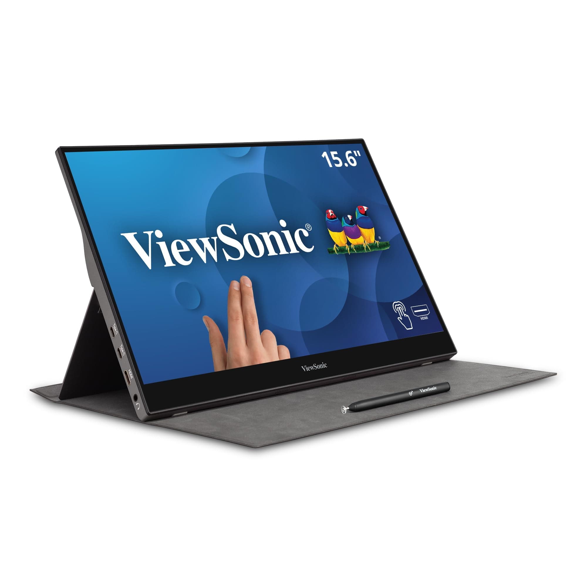 ViewSonic TD1655 15.6 Inch 1080p Portable Monitor with IPS Touchscreen ...