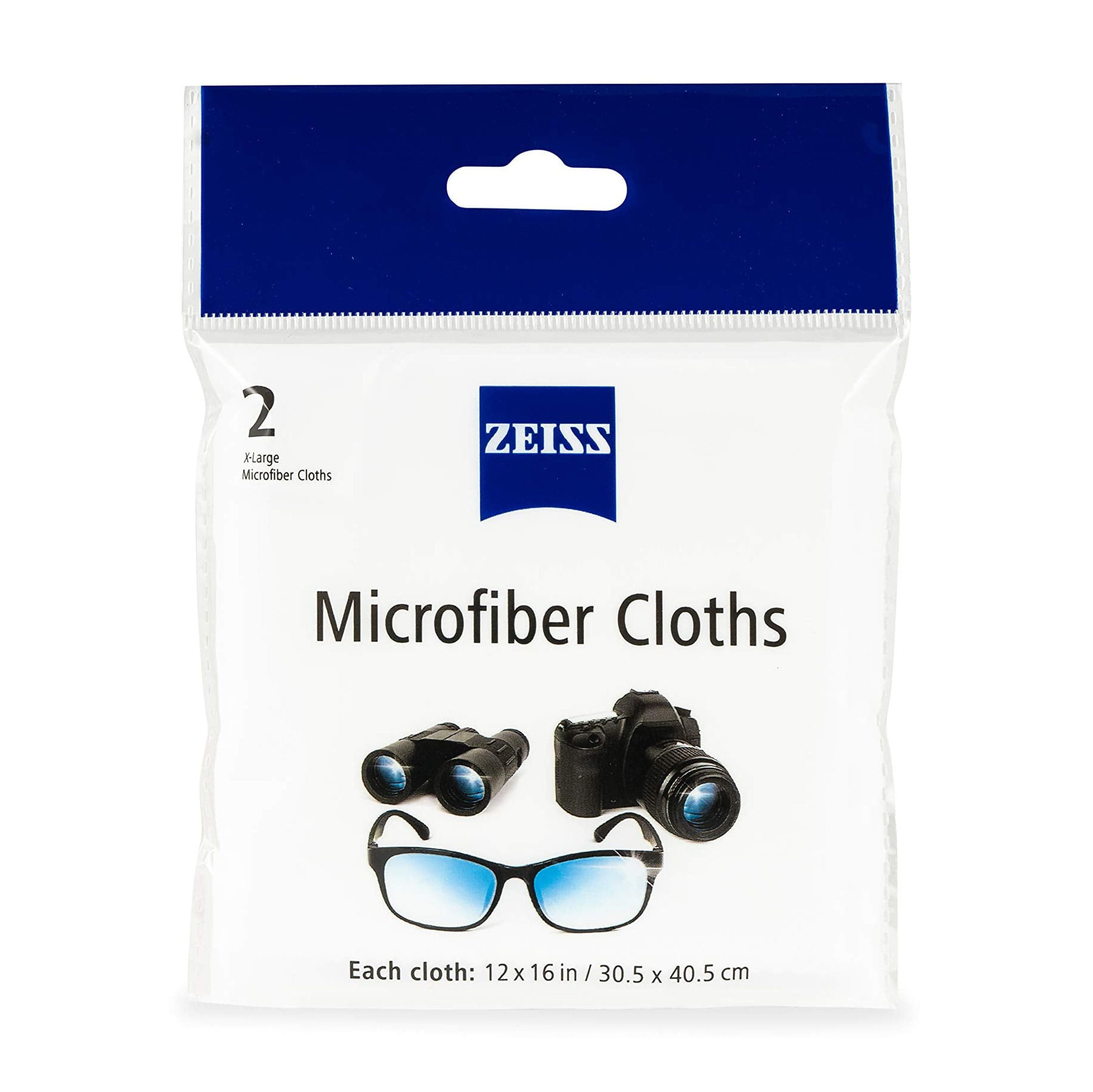 Zeiss MicroFiber Lens Cleaning Cloth (Pack of 2) JUMBO SIZE - Walmart.com