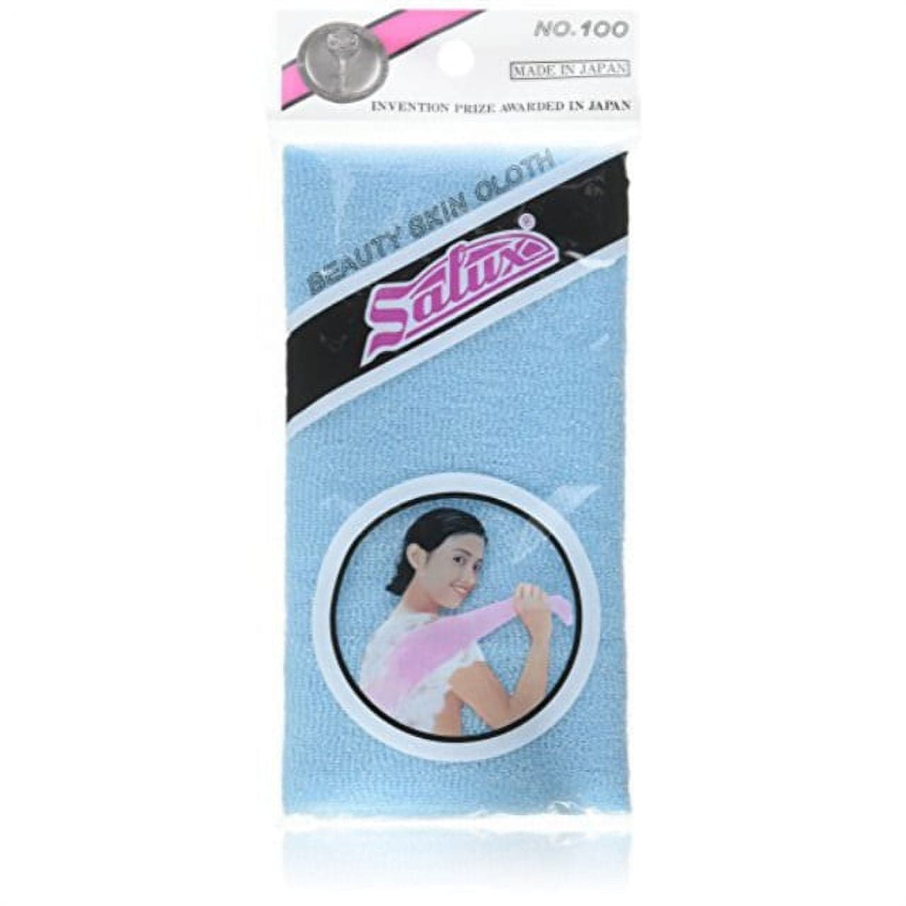 salux nylon japanese beauty skin bath wash cloth/towel (3) blue ...