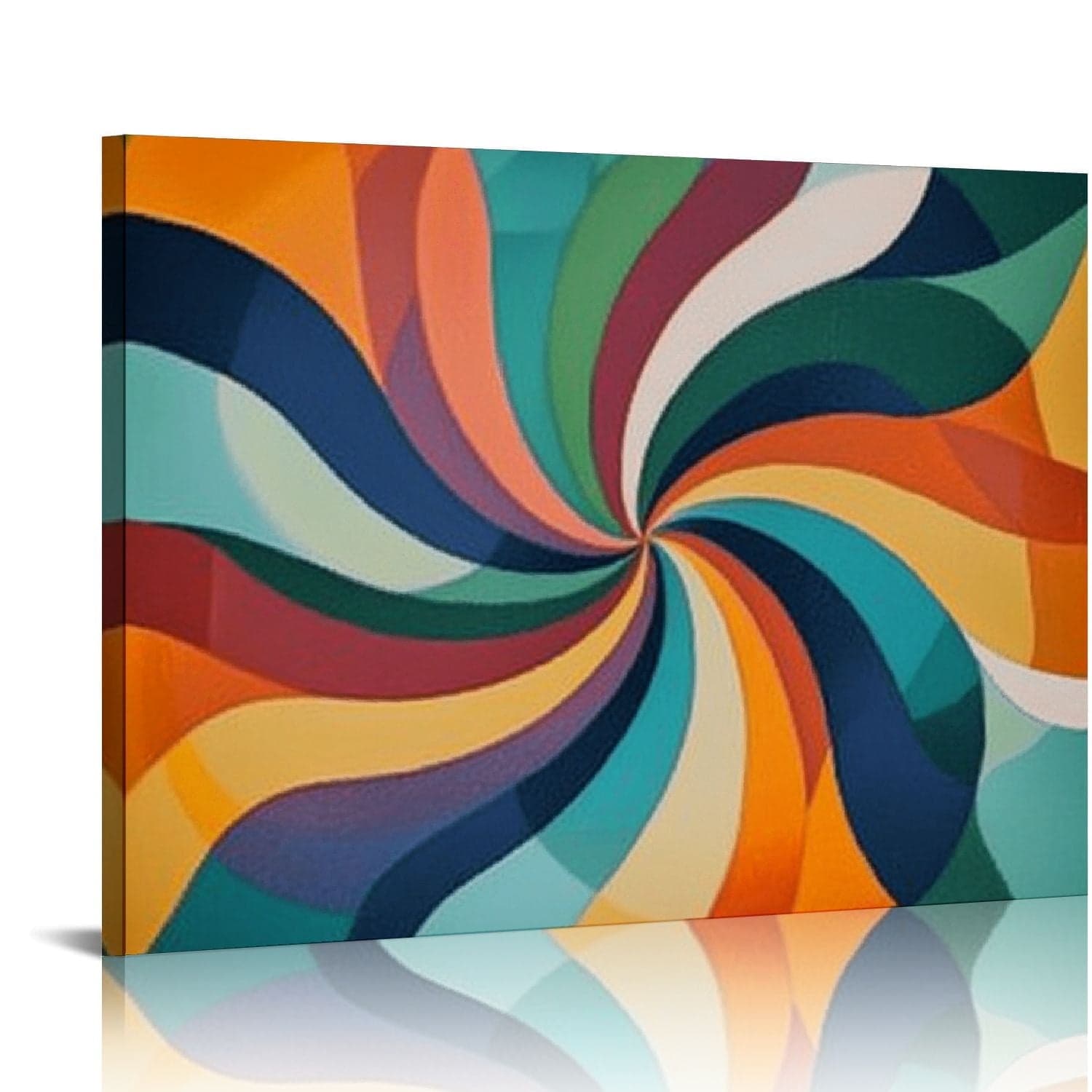 swirl design geometric abstract art Canvas Canvas Print Living Room ...