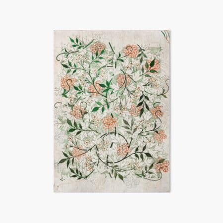 "Floral jasmine tapestry pattern, vintage wallpaper, drawing sketch ...