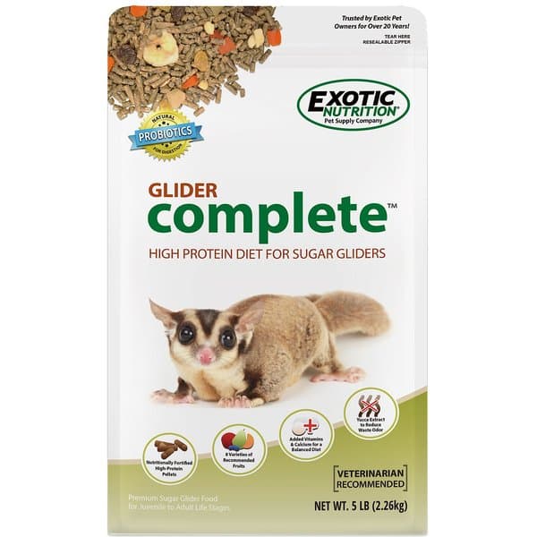 EXOTIC NUTRITION Glider Complete Sugar Glider Food, 5-lb bag - Chewy.com