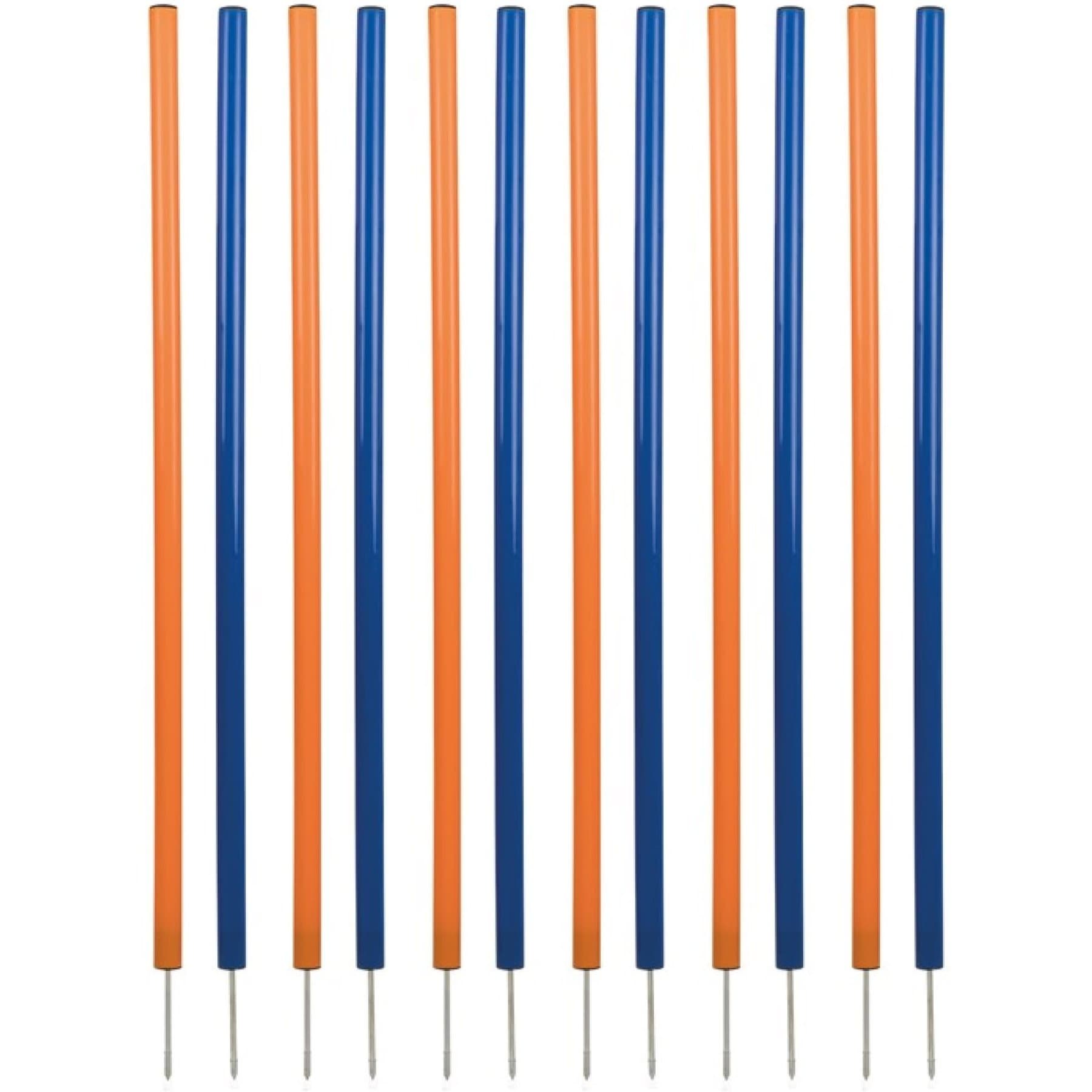 Trixie Agility Slalom Poles with Ground Spike
