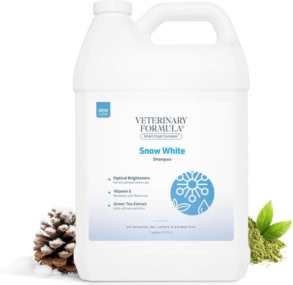 VETERINARY FORMULA SMART COAT COMPLEX Snow White Whitening Shampoo for ...