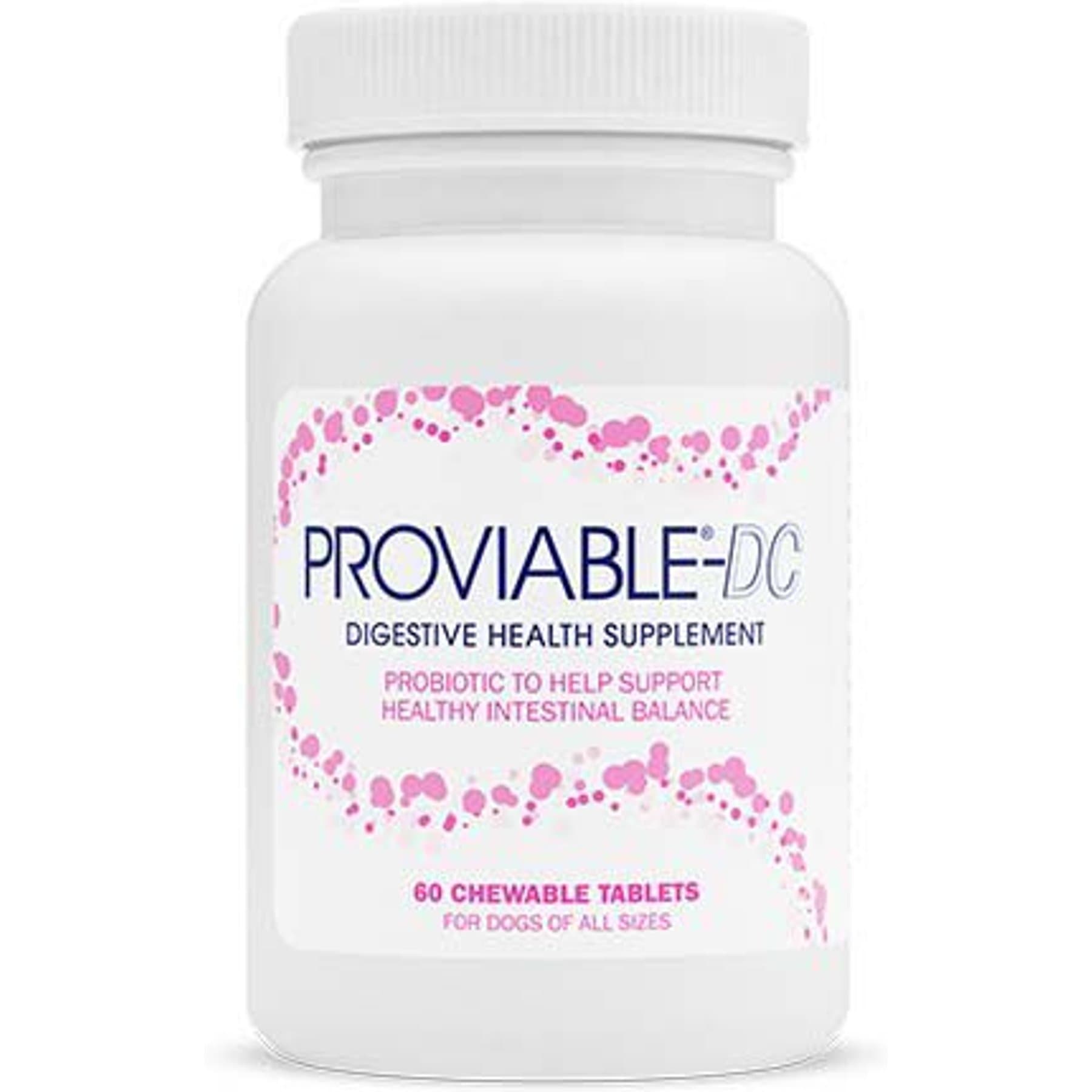 NUTRAMAX Proviable Chewable Tablet Digestive Supplement for Dogs, 60 ...