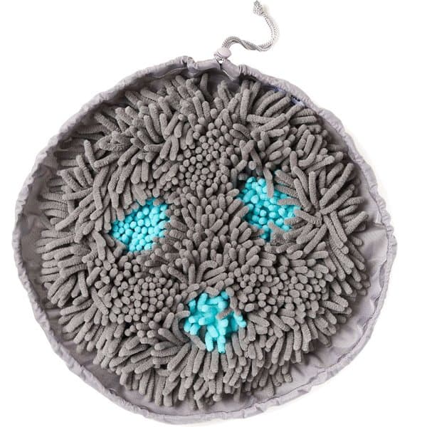 Paw 5 Dog Snuffle Mat for Dogs Small. Dog Toys Interactive - Reduces Boredom & Anxiety. Premium Feeding Mat for Slow Eating & Smell Training. Dog Brain Stimulating Toys + Small Dog Bed