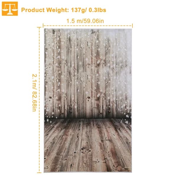 Dropship 5x7FT Wooden Floor Photo Backdrops Wood Wall Rustic ...