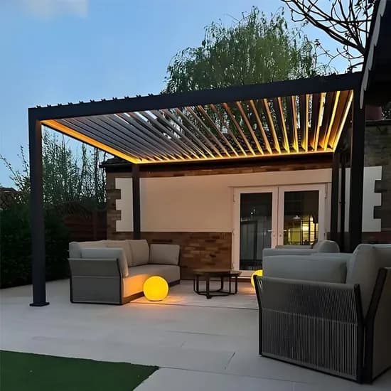 Aluminium Louvered Roof Pergola Attached to House Pergolas Bioclimatica ...