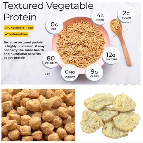 Textured Soy Flakes Plant Vegetable Protein Processing Machinery ...