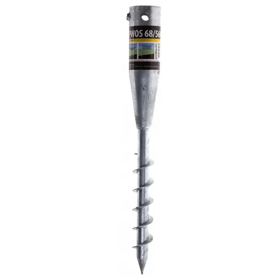 Galvanized Steel Ground Screw Pile Galvanized No Dig Ground Screw Pole ...