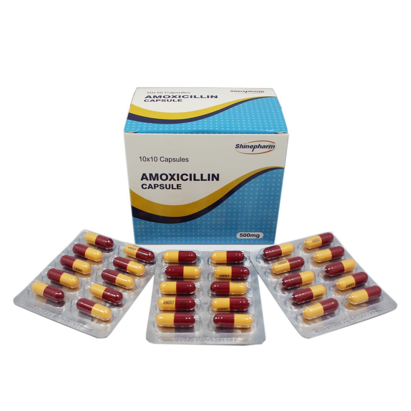 Antibiotics 500mg Amoxicillin Capsules with Shinepharm - 500mg ...