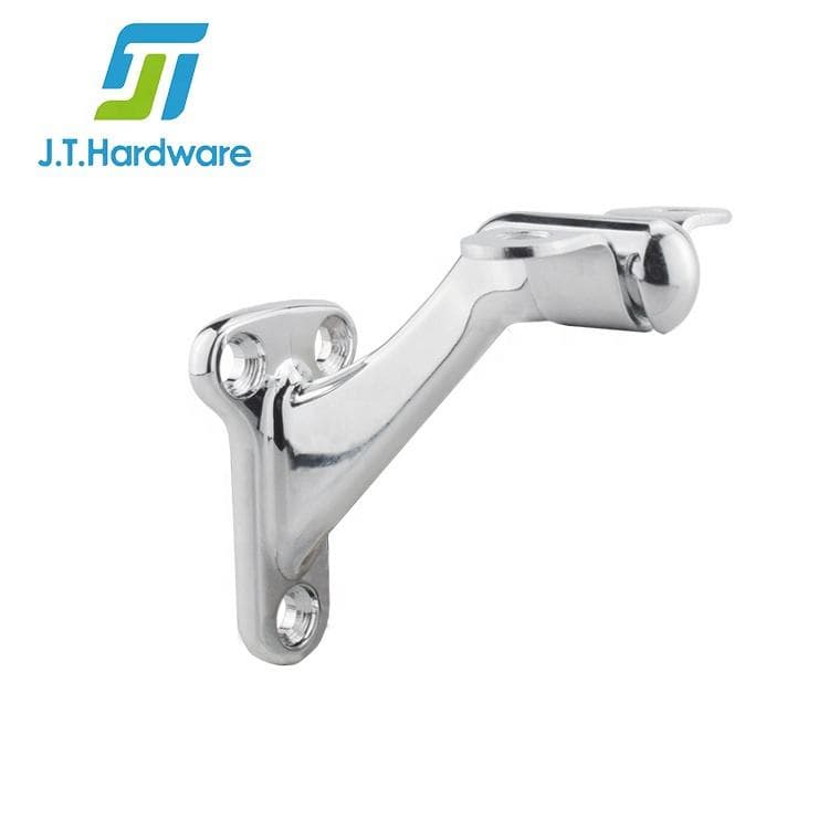 Heavy Duty Zinc Alloy Handrail Fittings Chrome Plated Wall Mount ...