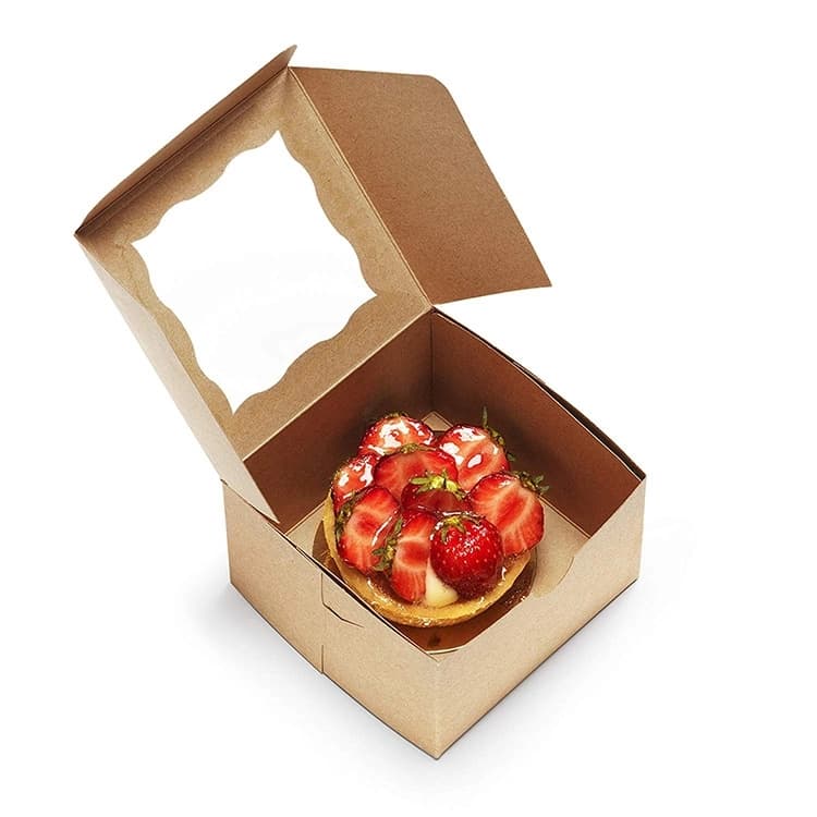 Custom Eco Friendly Biodegradable Window Big Paper Cake Box - Paper Box ...