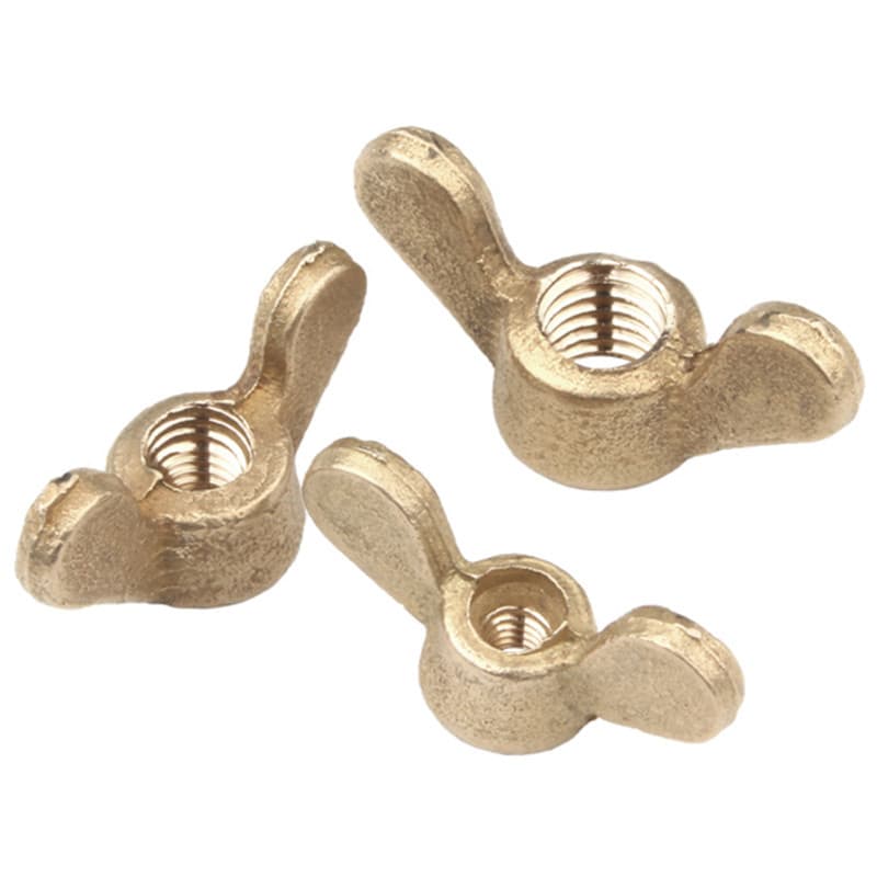 Solid Brass Wing Nuts Butterfly Nuts Hand Tighten Nuts for Bolts and ...