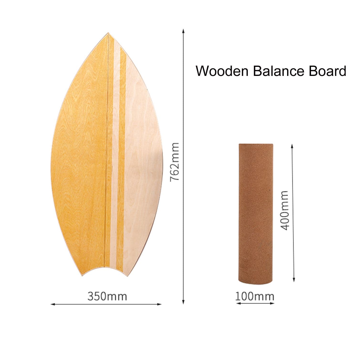 Handmade Birch Plywood Wooden Balance Board for Surf Training - Wood ...