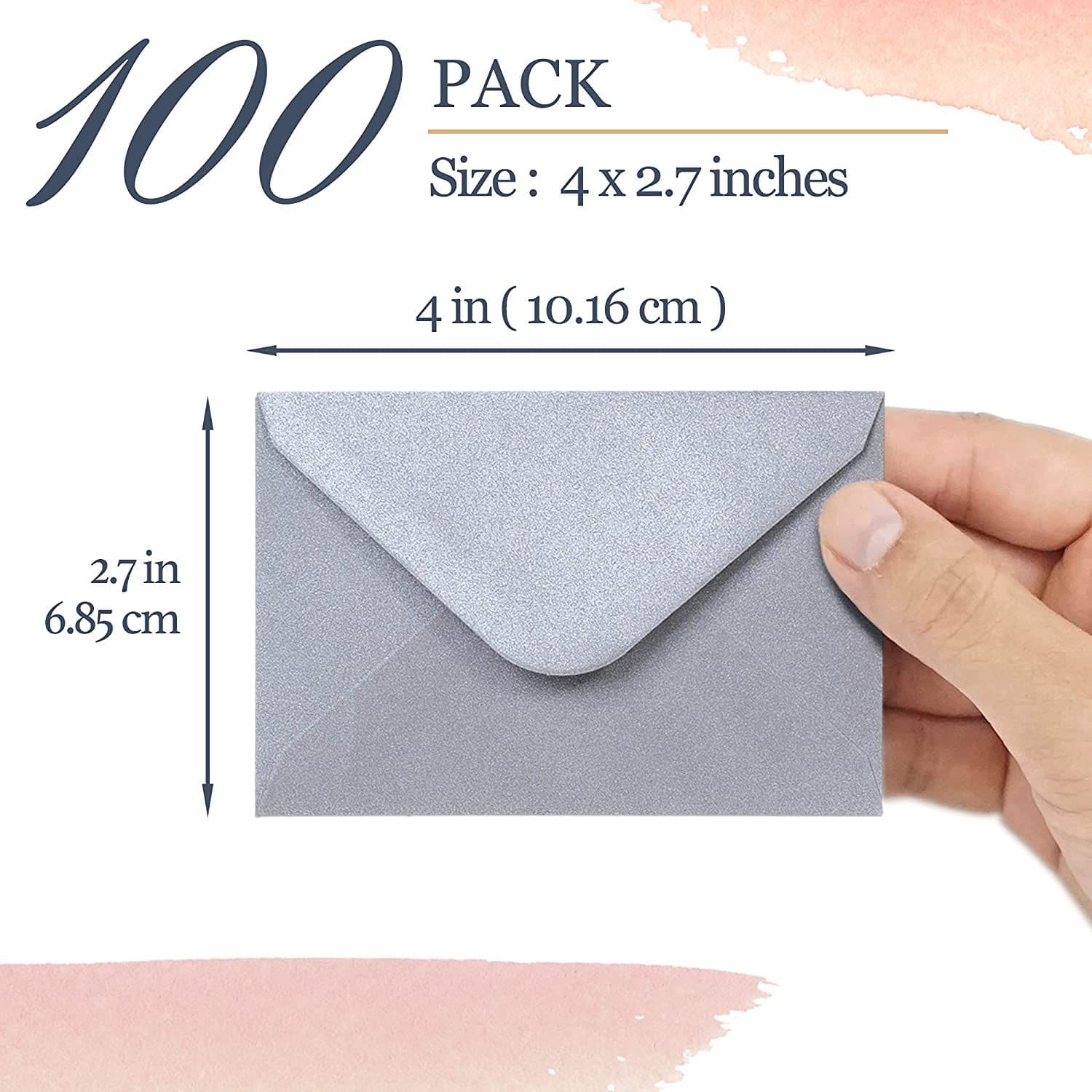 Gift Card Envelopes - 10 Metallic Colors, 4 X 2.7 Inches - Gift Card ...