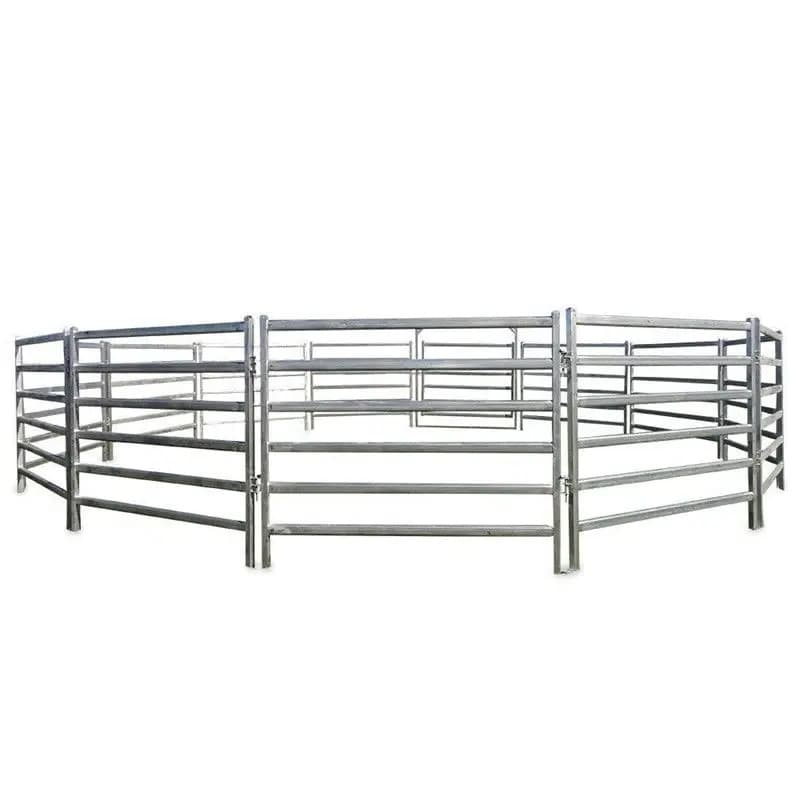 12 FT Portable Heavy Duty Galvanized Metal Round Pen Cattle Corral ...