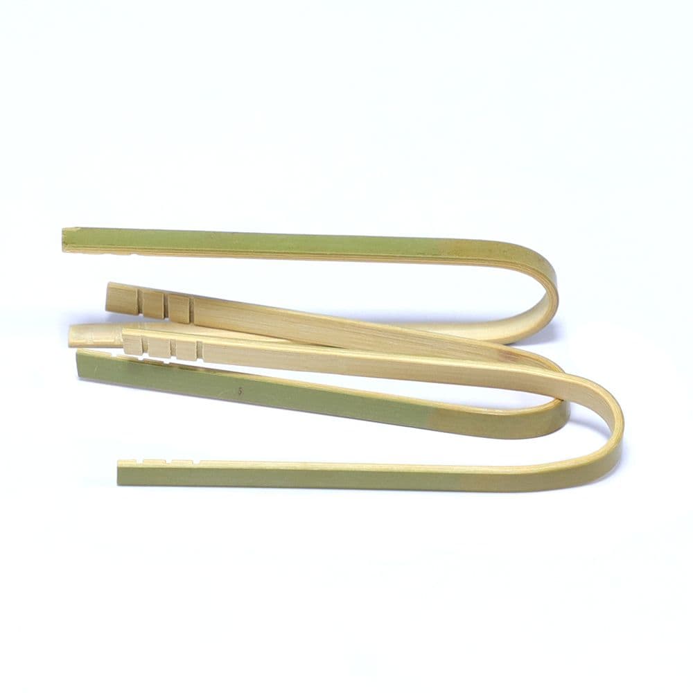 9cm Mini Disposable Bamboo Tong Toaster Tong Charcuterie Serving Tong ...