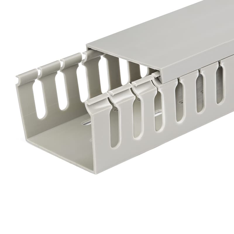 PVC Cable Tray Slotted Wiring Duct Cable Trunking - Wide Slot PVC ...