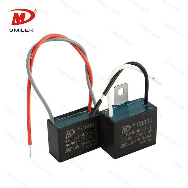 Cbb61 Motor Start Capacitor Running Capacitor AC Capacitors - Fan 1.5UF ...