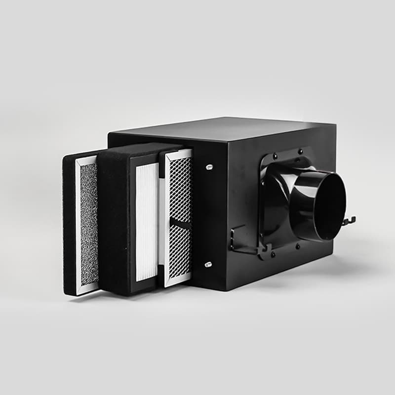 4/6/8 Inch Fresh Air Ventilation HEPA Carbon Filter Inline Filter Box ...