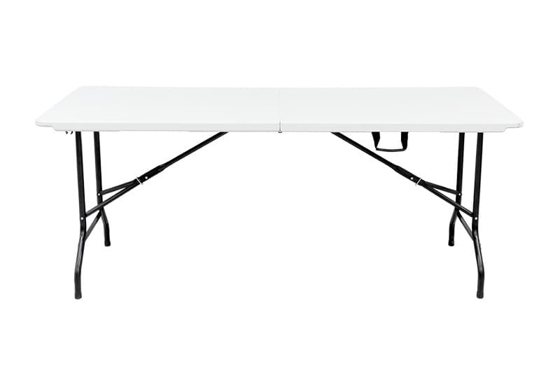 Cosco Deluxe 6 Foot X 30 Inch Fold-in-Half Blow Molded Folding Table ...