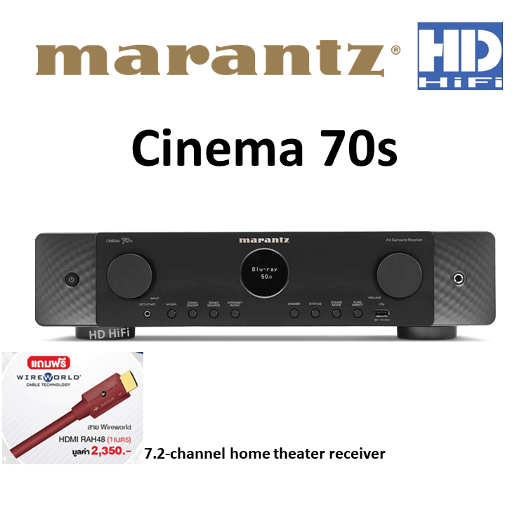 Marantz Cinema 70s Slimline home theater receiver 7.2-channel - hd-hifi
