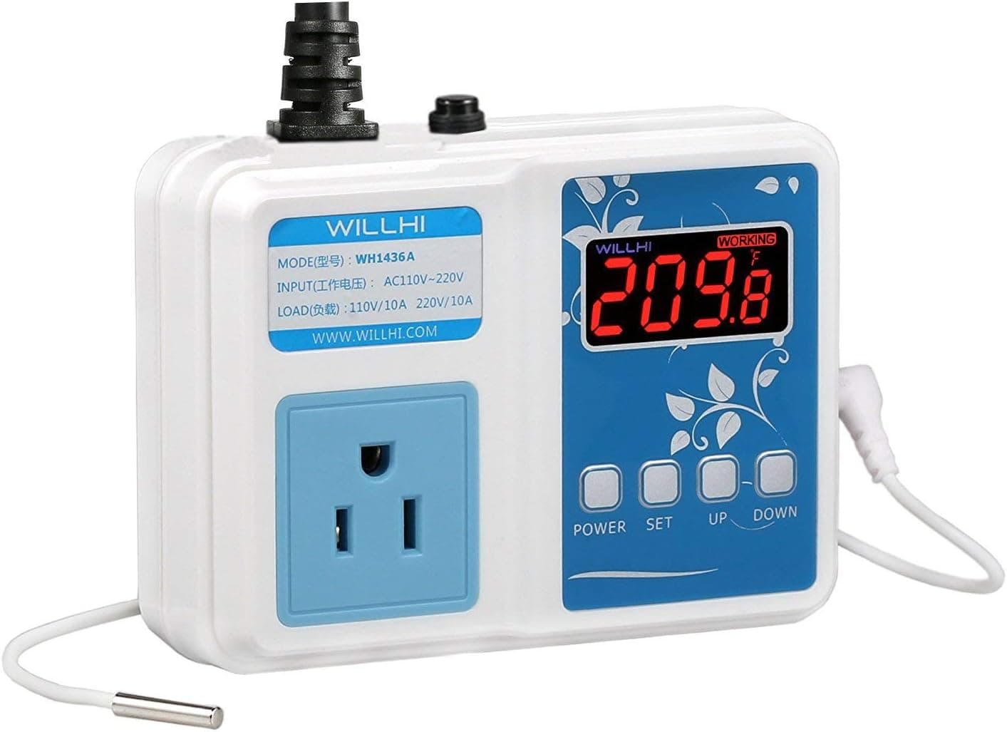 WILLHI WH1436A 10A Temperature Controller 110V India | Ubuy