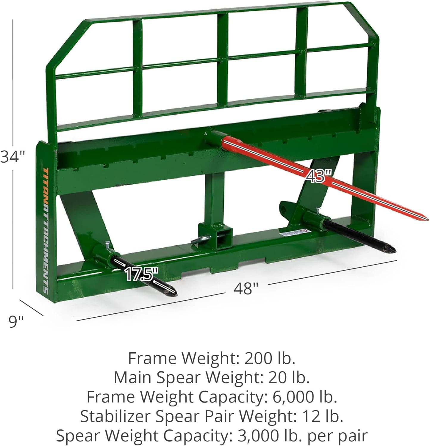 Titan Attachments Pro Series Global Euro Hay Frame India | Ubuy