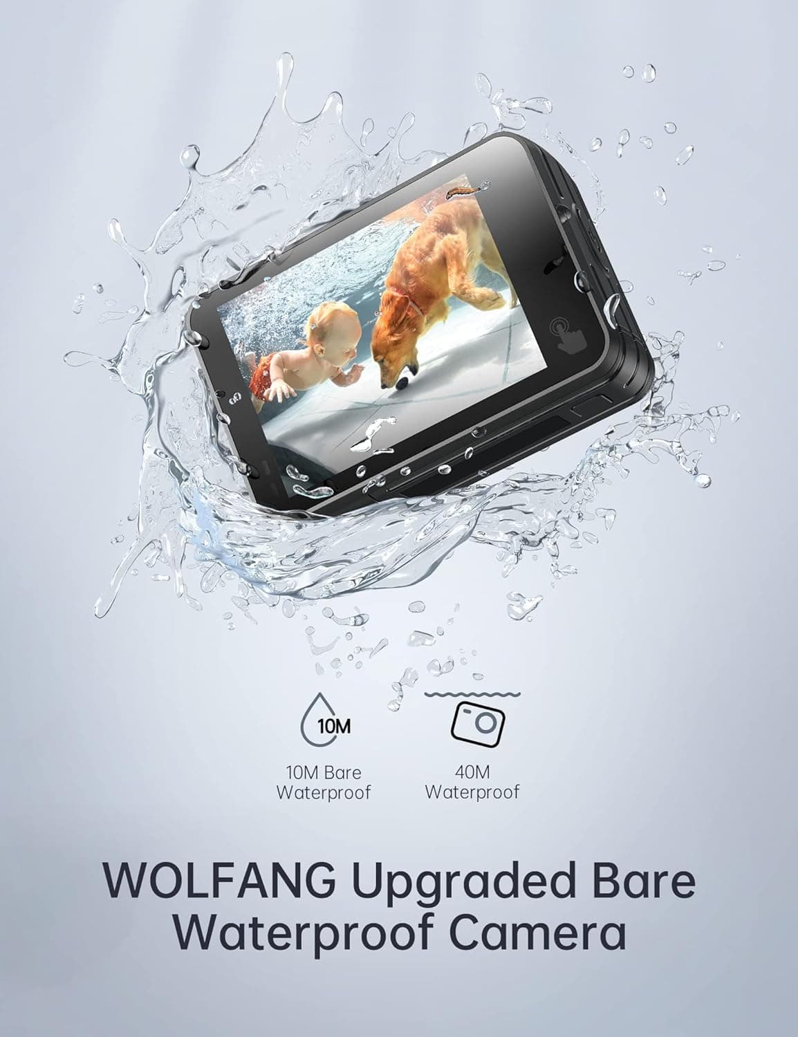 WOLFANG GA420 Action Camera 4K 60FPS 24MP WiFi India | Ubuy