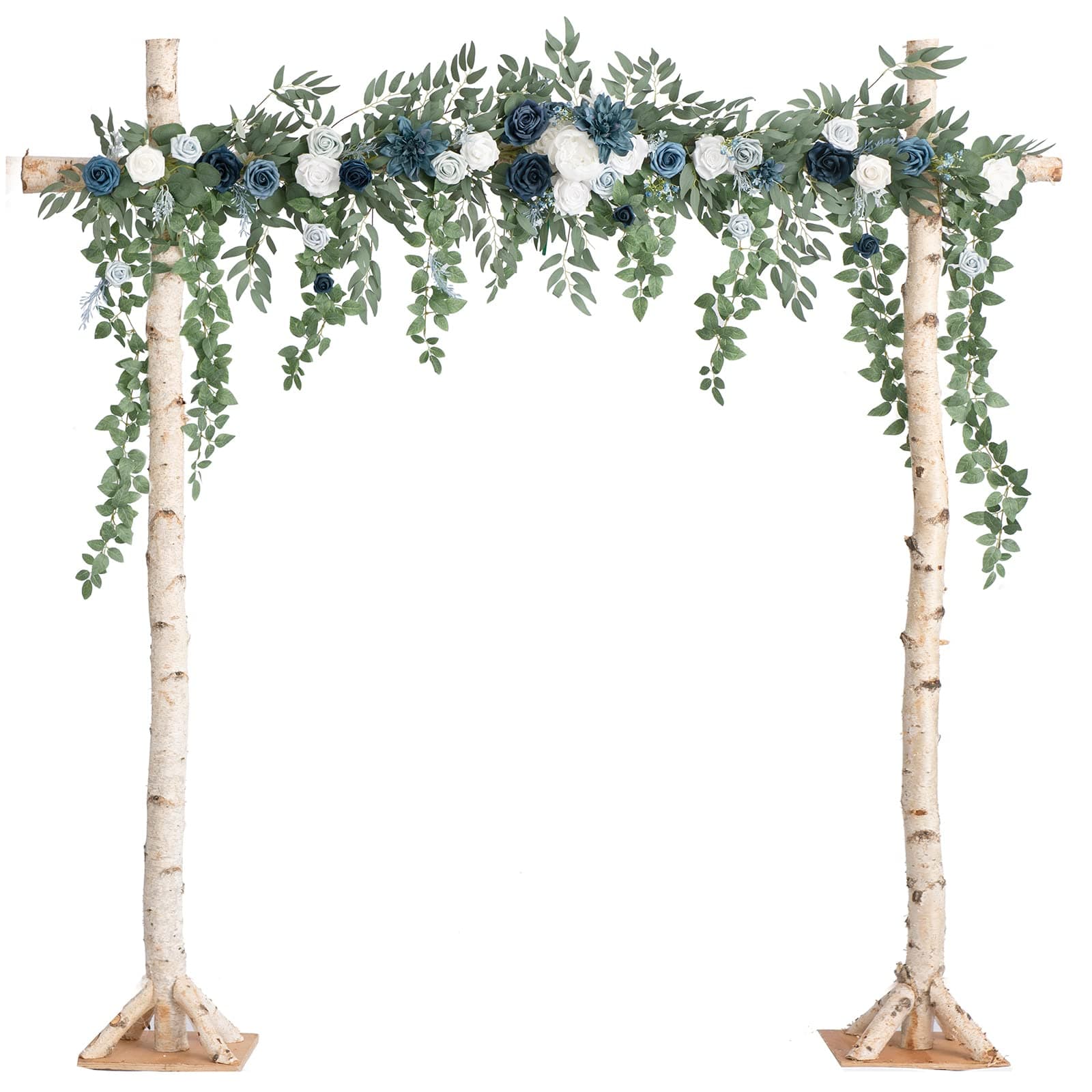 Ling's Moment 6.5FT Backdrop Floral Garland Artificial Wedding Arch ...