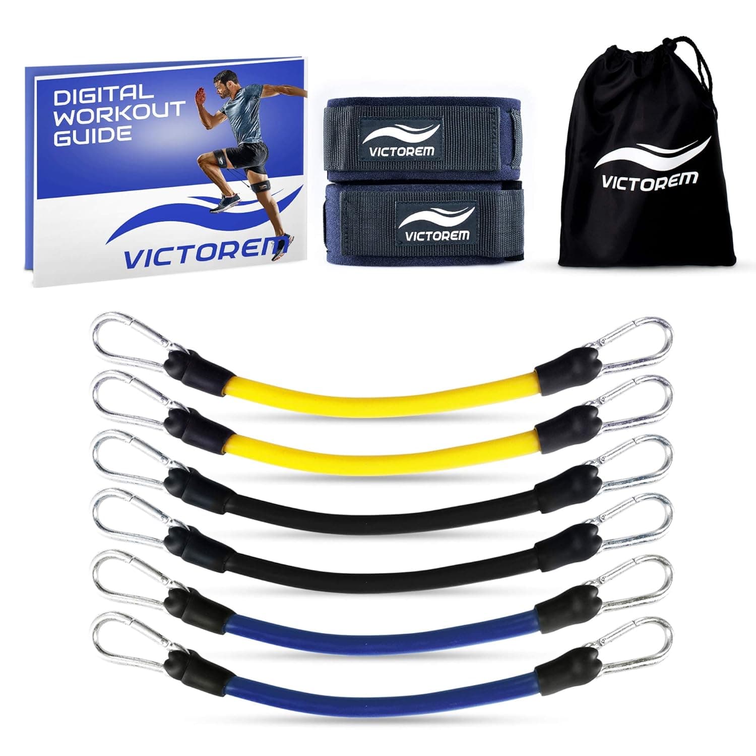 VICTOREM Speed and Agility Leg Resistance Bands - Ultimate Bands Set ...