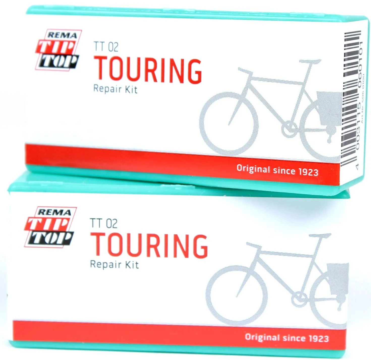 Rema Tip Top TT02 Touring Bicycle Tube Repair Patch Kit - 2 Pack with ...