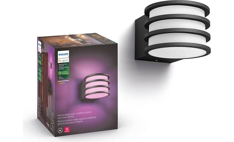 Philips Hue White/Color Lucca Outdoor Wall Light Outdoor fixture with ...