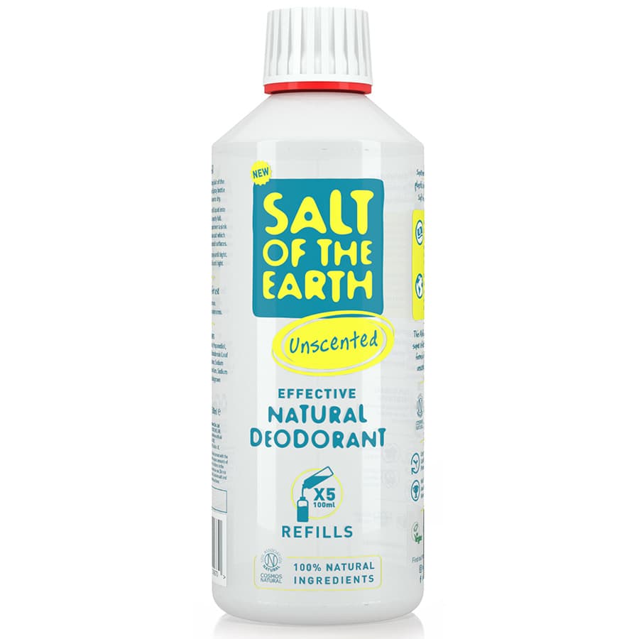 Salt of the Earth Natural Deodorant Spray Refill - Unscented - 500ml ...