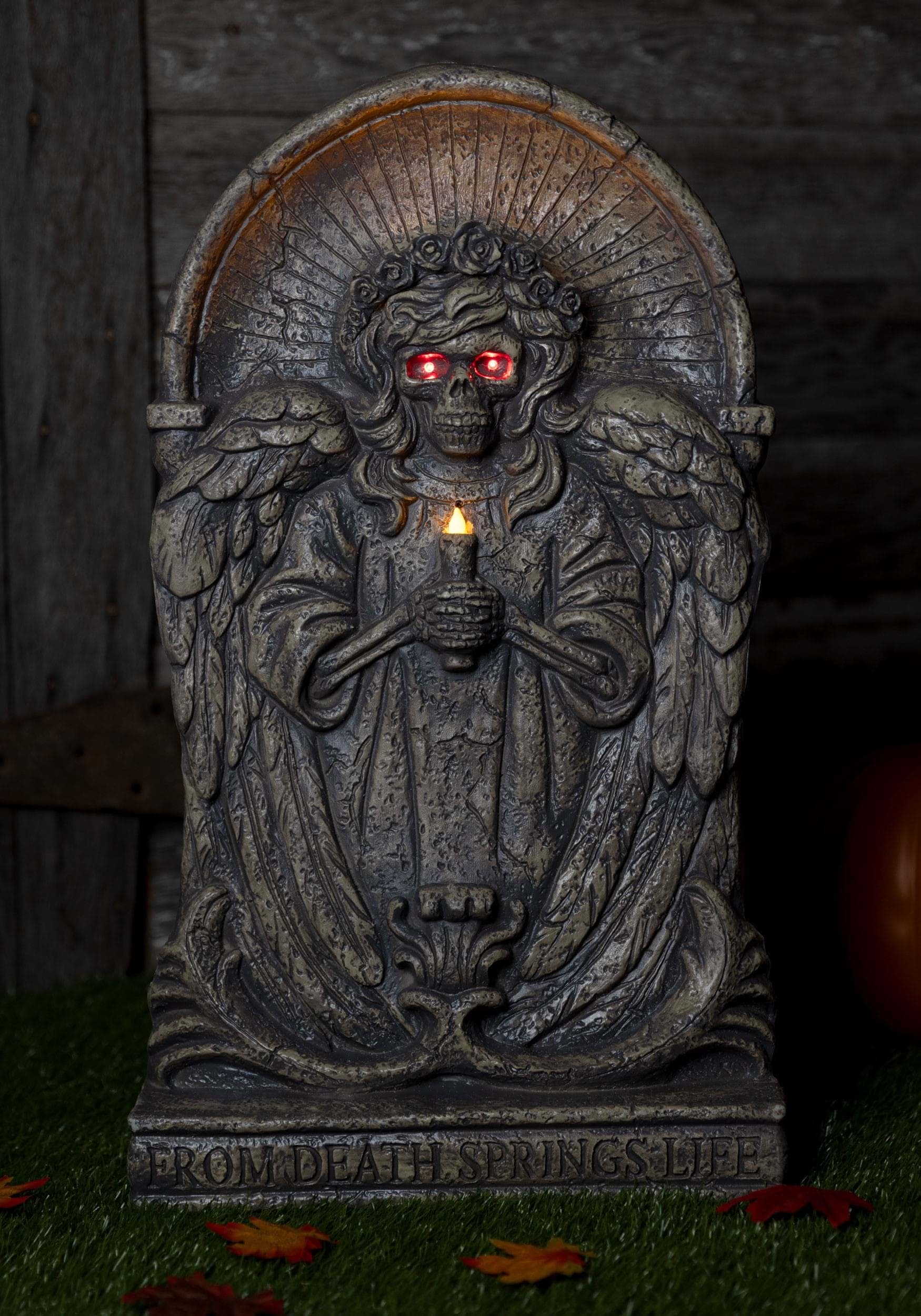 25-Inch Light Up Death Springs Life Tombstone Seasonal Visions ...