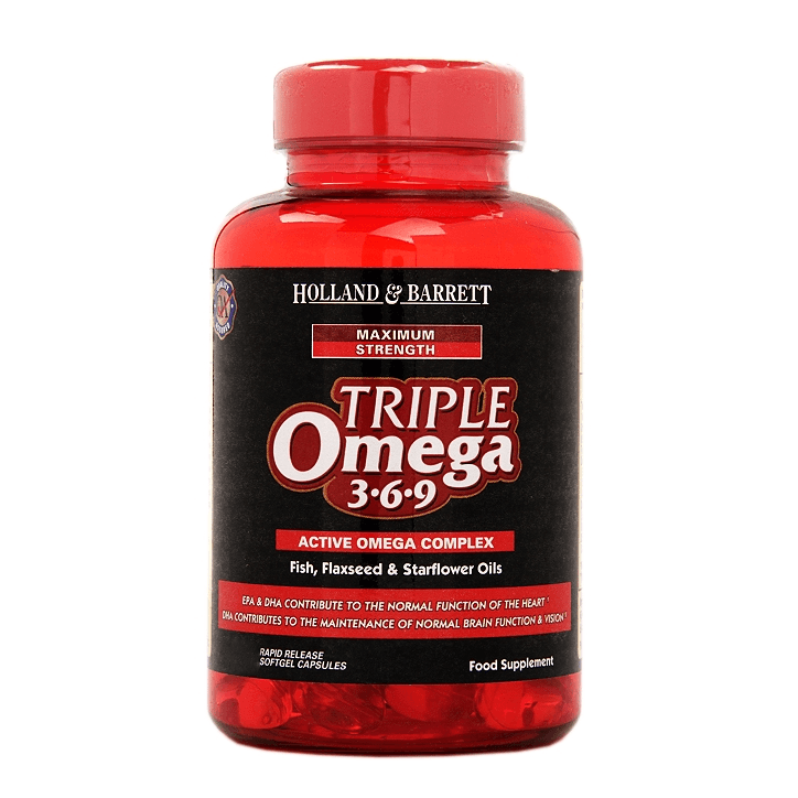 Holland & Barrett Maxmum Strength Triple Omega 369 240 Capsules