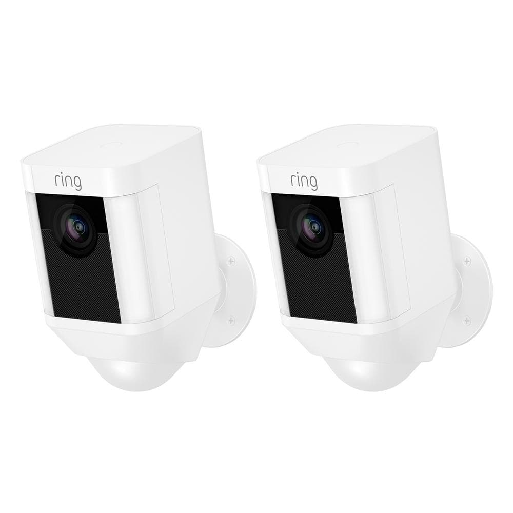 Ring Spotlight Cam Battery Outdoor Rectangle Security Wireless Standard ...